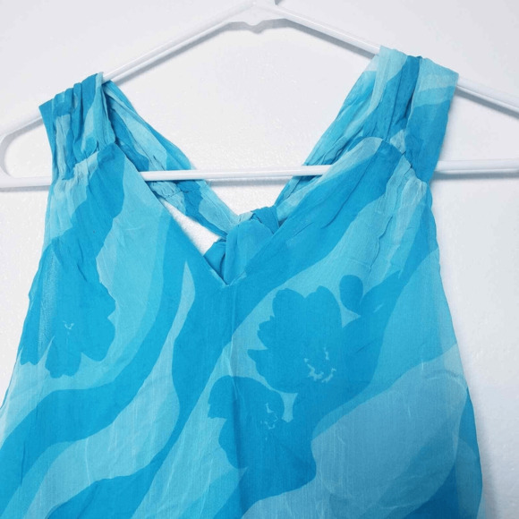 RAMY BROOK Skylar Floral Twisted Halter Top‎ Womans size Small NWT mermaidcore - Picture 7 of 12